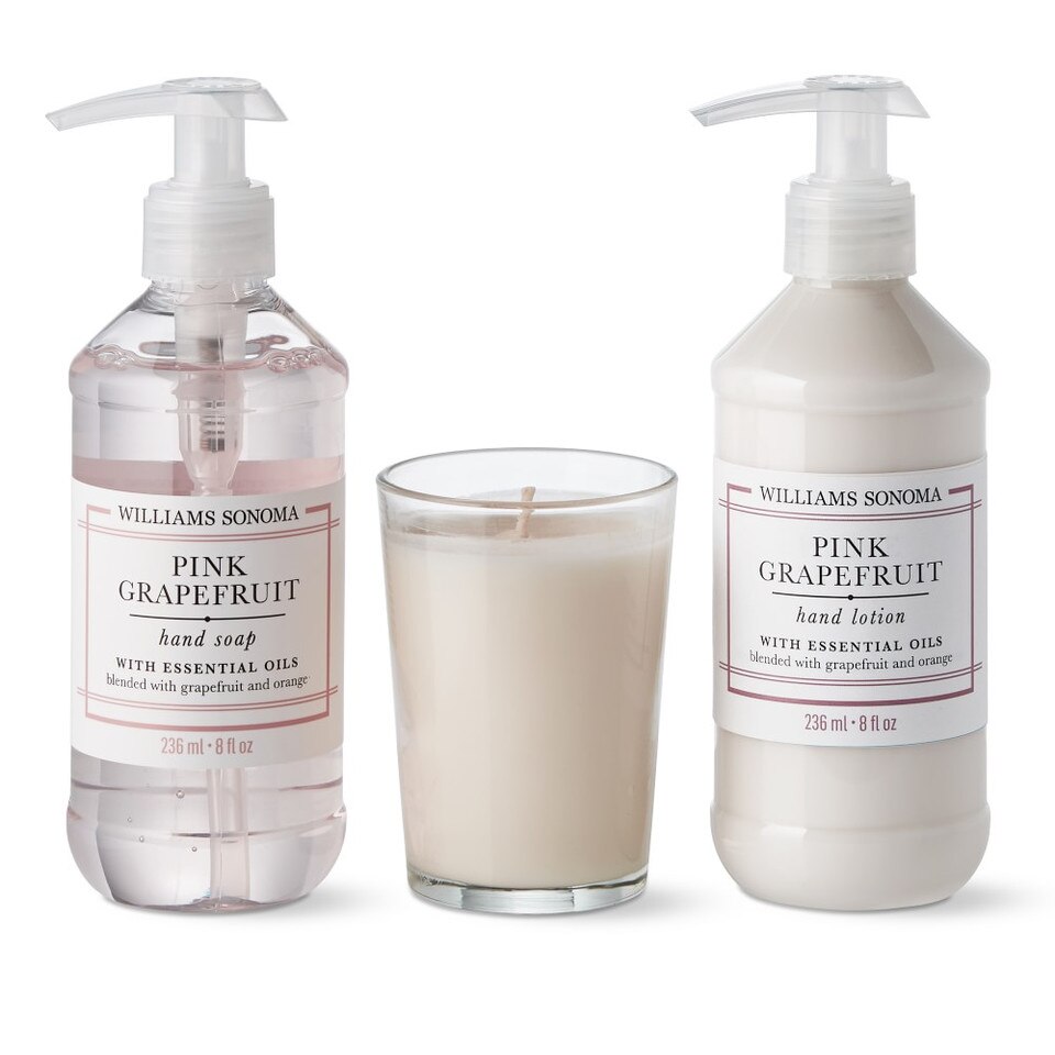 Williams Sonoma Pink Grapefruit Guest Set
